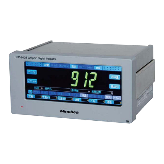 Minebea CSD-912B Instruction Manual