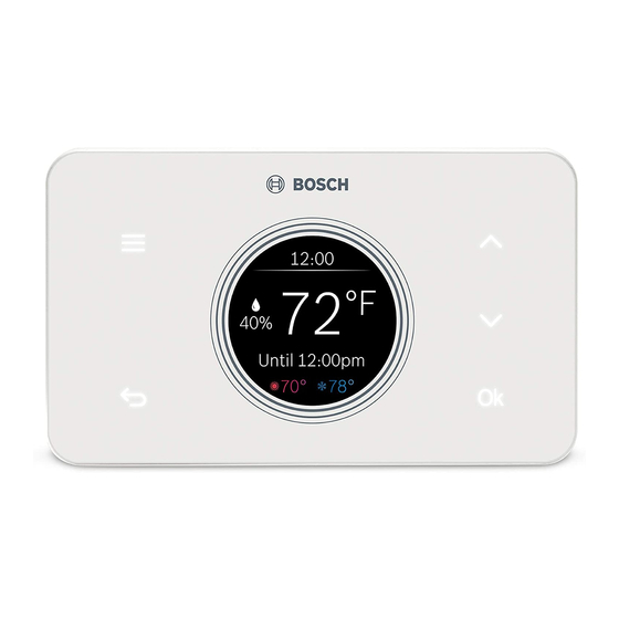 Bosch BCC50 WiFi Thermostat Manuals