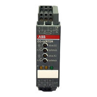 ABB CC-U/RTDR Operating And Installation Instructions