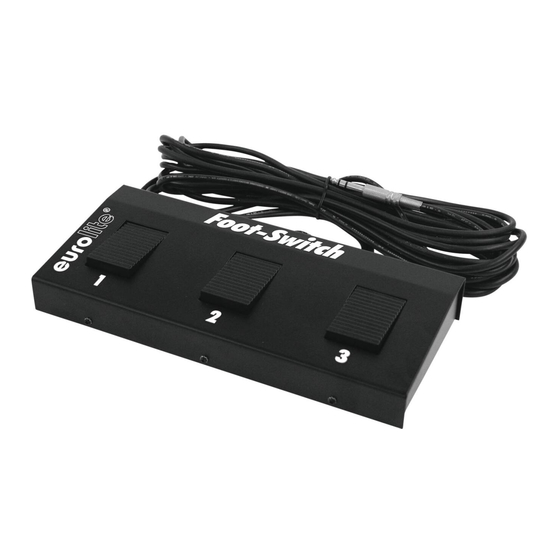 EuroLite Footswitch User Manual