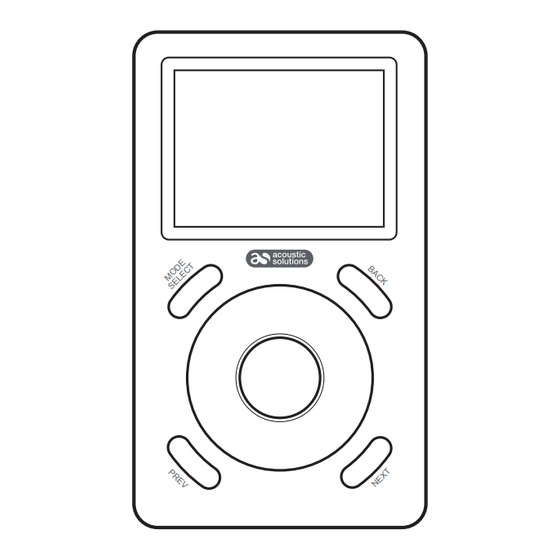 ACOUSTIC SOLUTIONS CMP3160CLASSIC Manuals