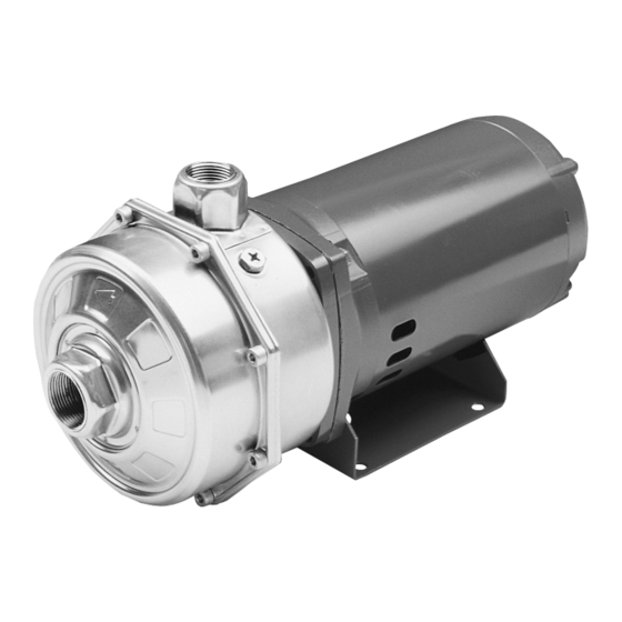 ITT Goulds Pumps G&L Series Installation, Operation And Maintainence Instructions