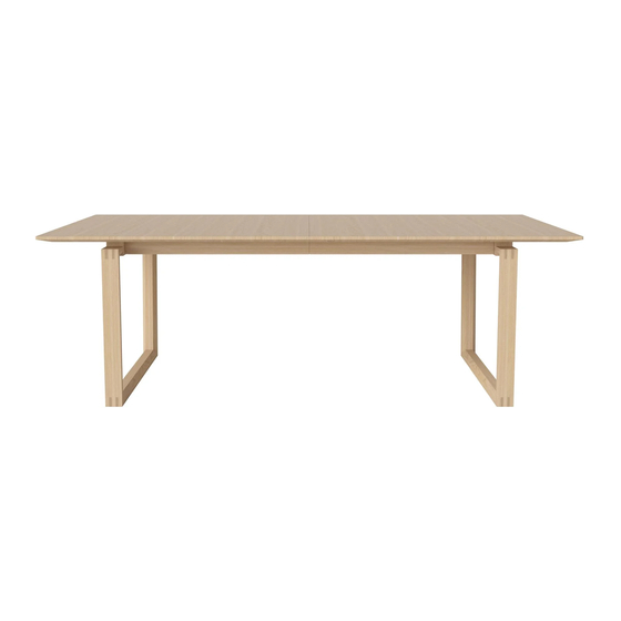 Bolia Nord Table Small Instructions For Use Manual