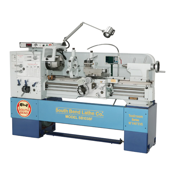 User Manuals: South bend SB1038F  insert Lathe