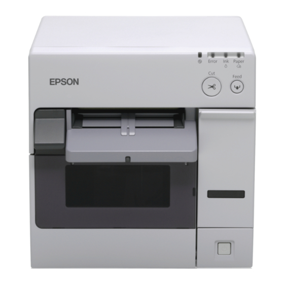 Epson TM-C3400 Printing Manual