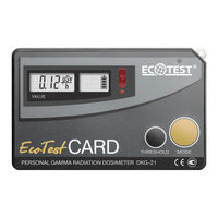 ECOTEST DKG-21 Operating Manual