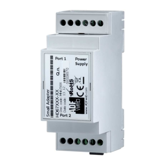 ADF Web HD67B39-B2 User Manual