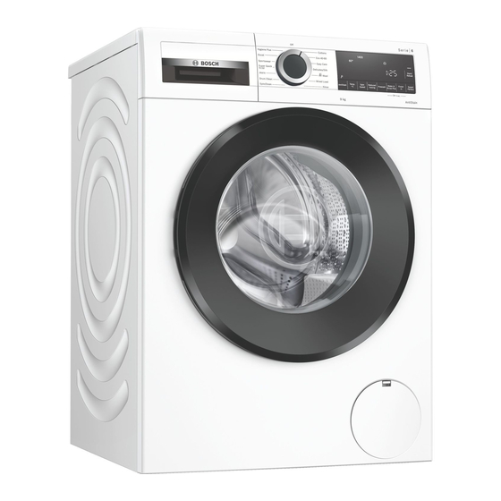 Bosch WGG24409GB User Manual And Installation Instructions