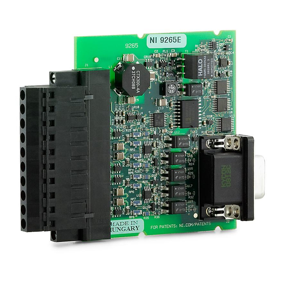 NI 9265E Operating Instructions And Specifications