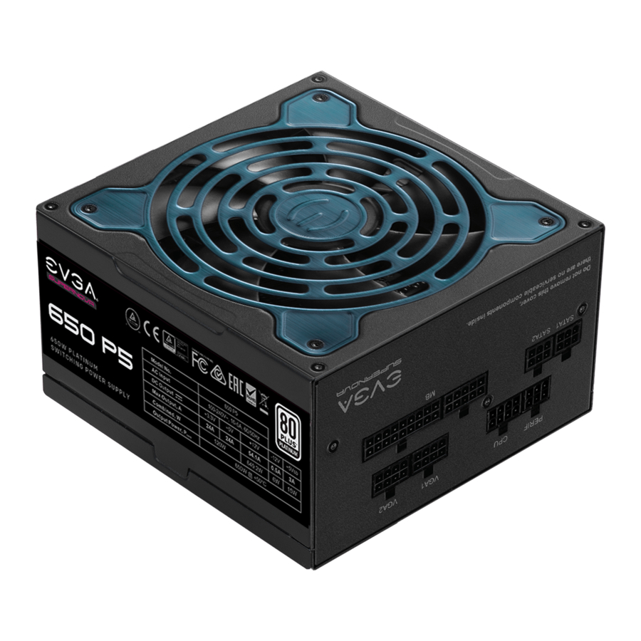 EVGA P5 Series, Supernova 650W Platinum / 750W Platinum / 850W Platinum / 1000W Platinum Manual