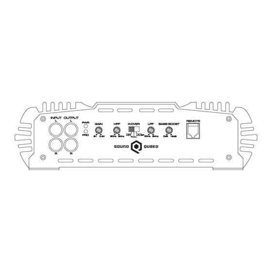 Sound Qubed Q1-4500 Owner's Manual
