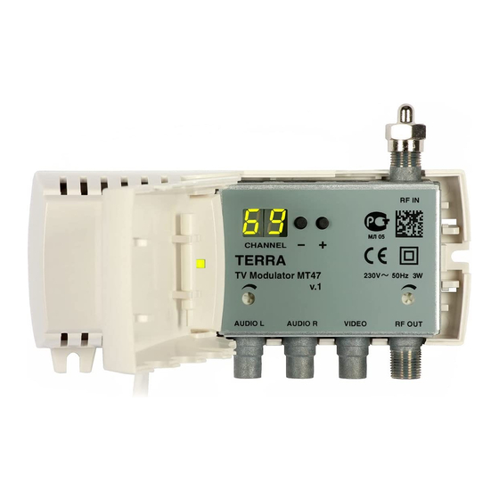 Terra MT47 Installation Instructions Manual