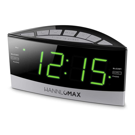 HANNLOMAX HX-137CR – Radio despertador radio PLL AMFM doble alarma