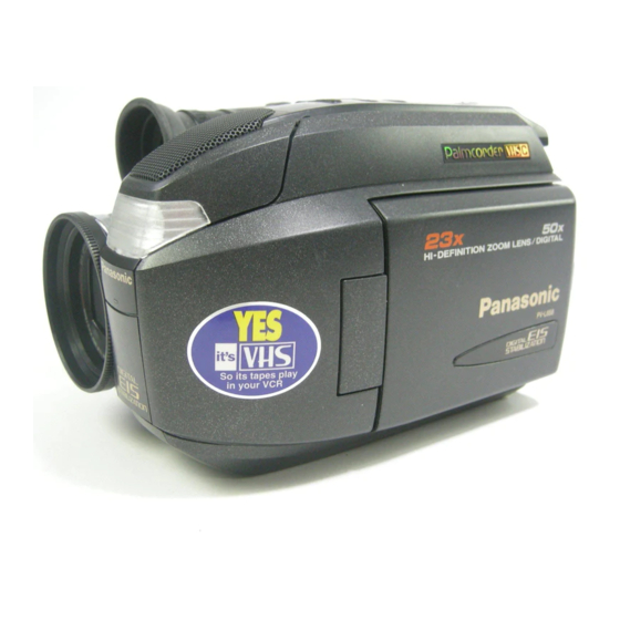 Panasonic Palmcorder PalmSight PV-L658 Manuals