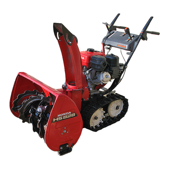 Honda HS828 Manual