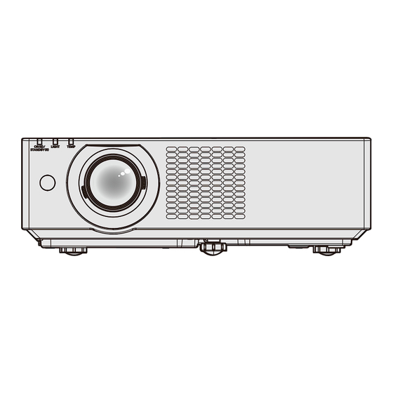 Panasonic PT-VMW60 Operating Instructions Manual