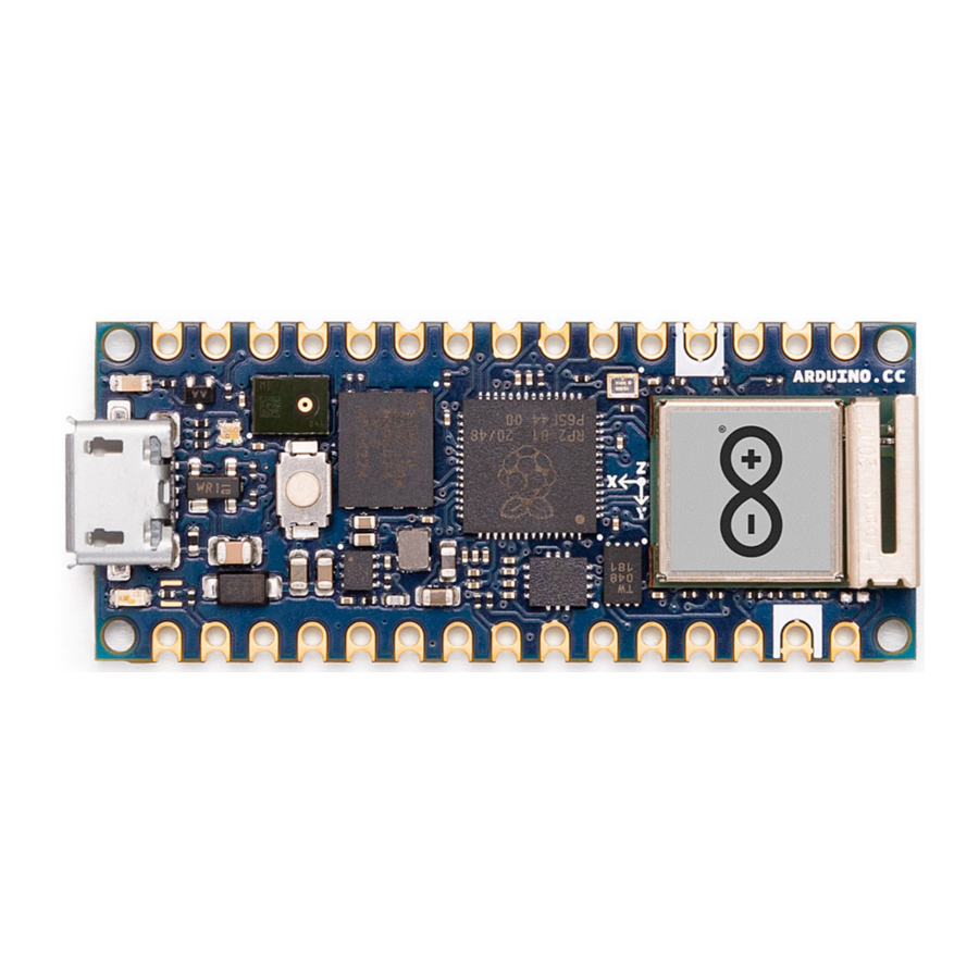 Arduino Nano RP2040 Connect Manual