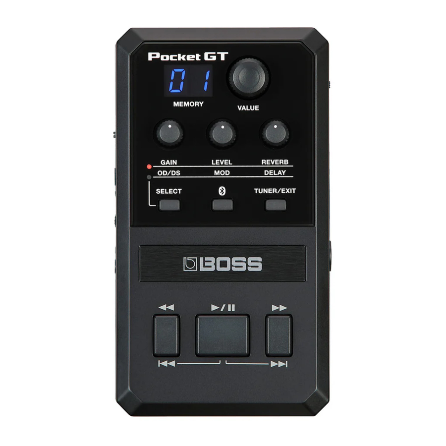 Boss Pocket GT Manual