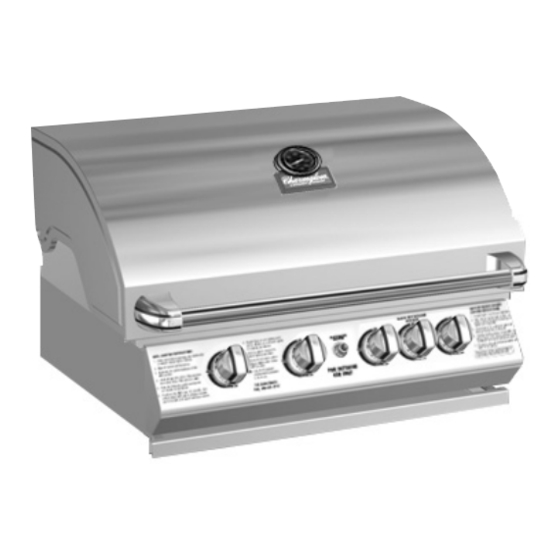Charmglow Stainless Steel Natural Gas Drop-In 4-Burner Grill Owner's Manual
