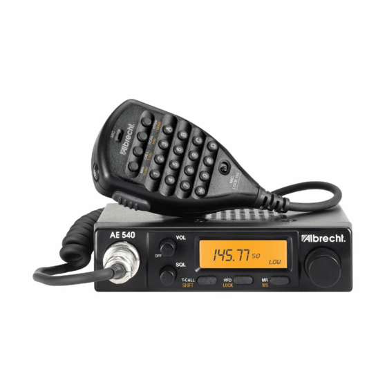 Albrecht AE-540 Service Manual