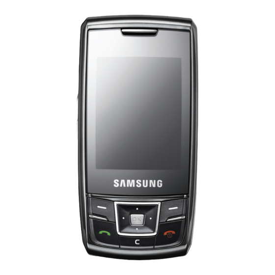 Samsung Duos SGH D880 User Manual