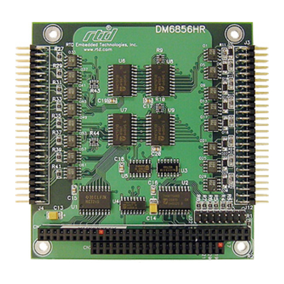 User Manuals: rtd DM5856HR Isolated digital I/O-module