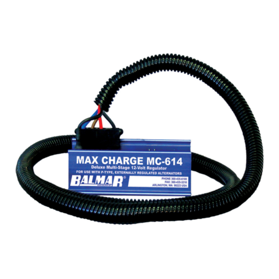 Balmar MC-614 Quick Start Manual