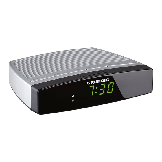 Grundig Sonoclock 600 Instructions Manual