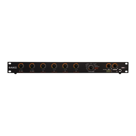 Harman AKG DMM8 U User Instructions