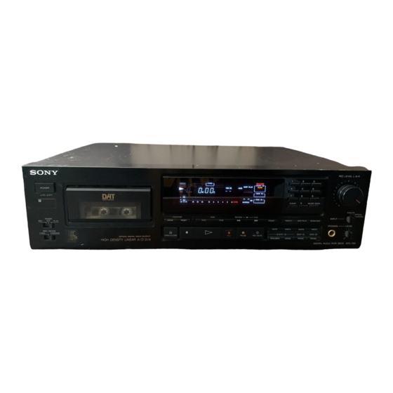 Sony DTC-700 Operating Instructions Manual