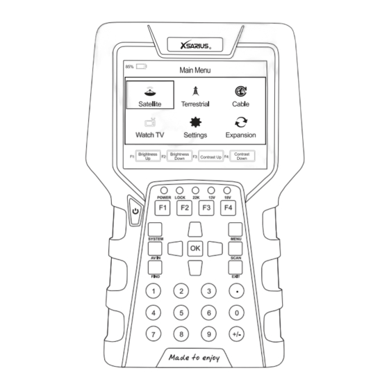Xsarius Satmeter HD Combo Ultra Manuals