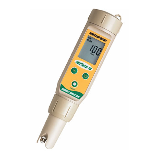 EUTECH INSTRUMENTS WATERPROOF ORPTESTR 10 ORPREDOX Instruction Manual