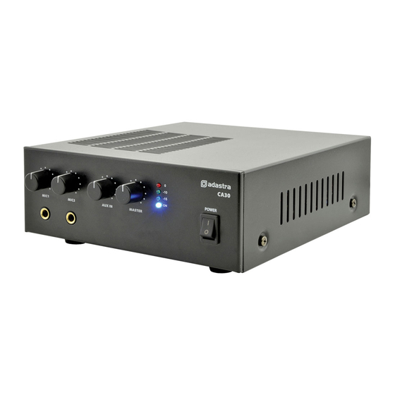 Adastra CA30 User Manual