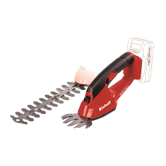 EINHELL GE-CG 18 Li Solo Original Operating Instructions