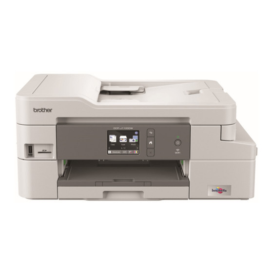 Brother DCP-J1100DW Quick Start Manual