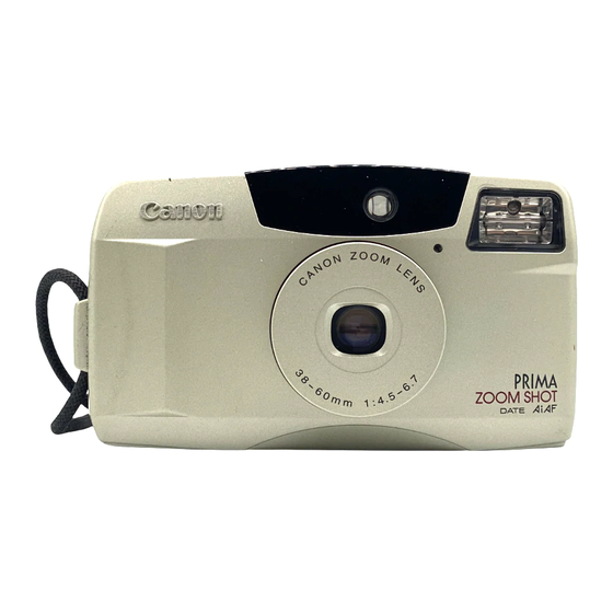 Canon SURE SHOT 60 zoom Instructions Manual