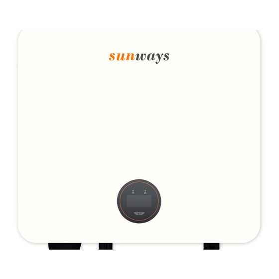 Sunways STS-1KTL-S User Manual