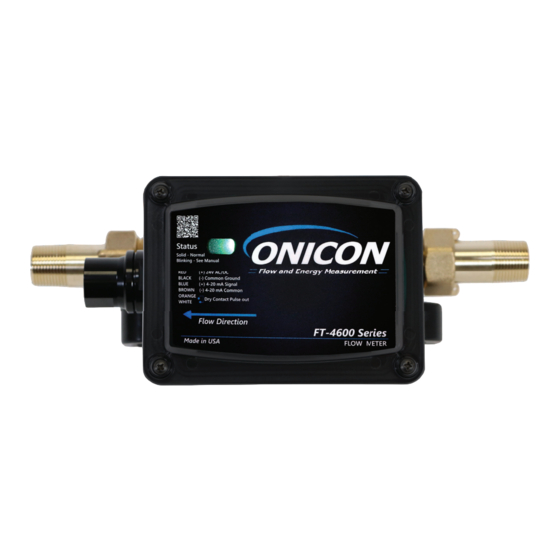 Onicon FT-4600 Installation And Operation Manual