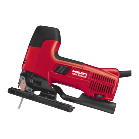 Hilti WSJ 850-ET Operating Instructions Manual