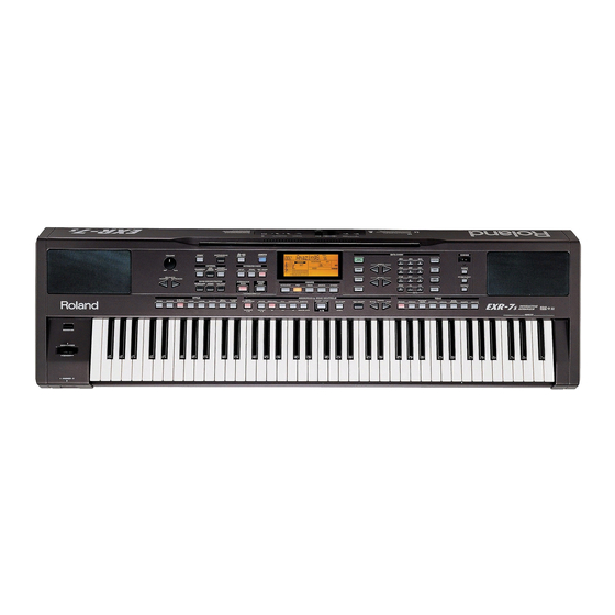 Roland EXR-7 Owner's Manual