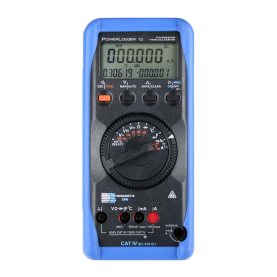 Dranetz-BMI PowerLogger 10 User Manual