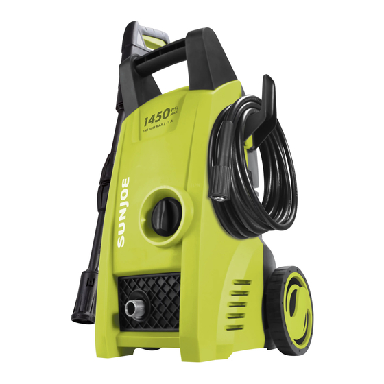 SNOWJOE SUNJOE SPX1000-RM Operator's Manual