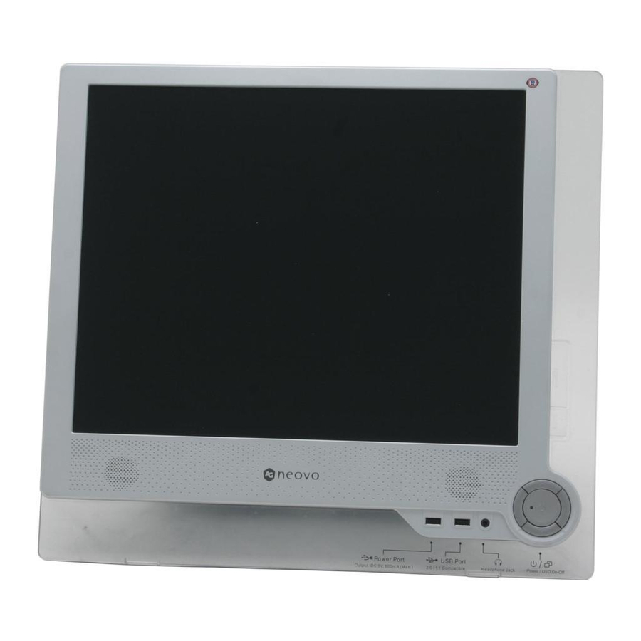 AG Neovo Neovo M 19  M-19 M-19 Specifications