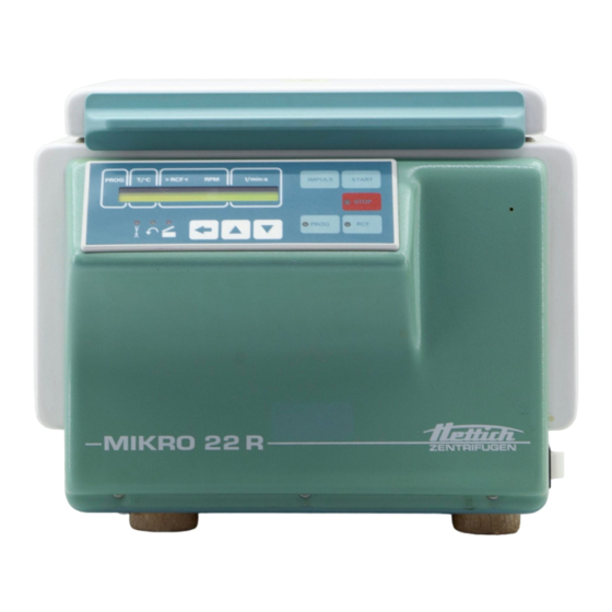 Hettich MIKRO 22 Repair Instructions