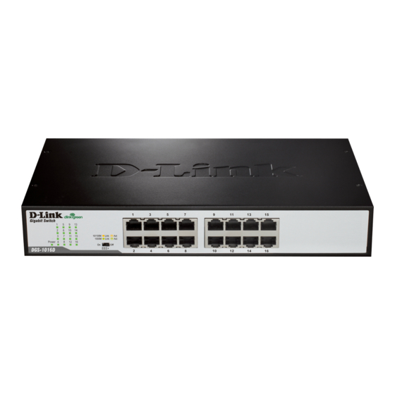 D-Link DGS-1016D Manual