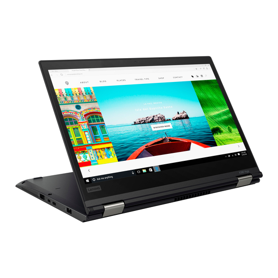 Lenovo ThinkPad X380 Yoga Setup Manual
