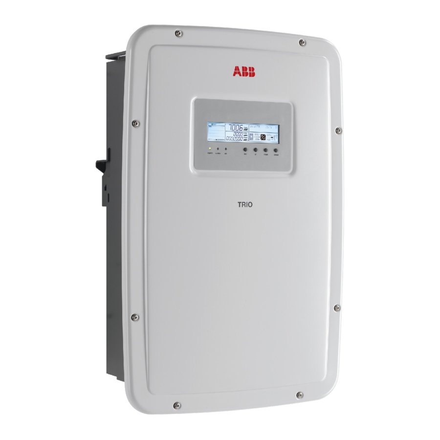 Fimer TRIO-5.8-TL-OUTD-400 Quick Installation Manual