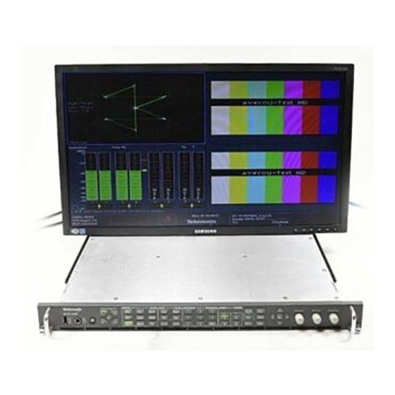 Tektronix WVR7200 Technical Reference