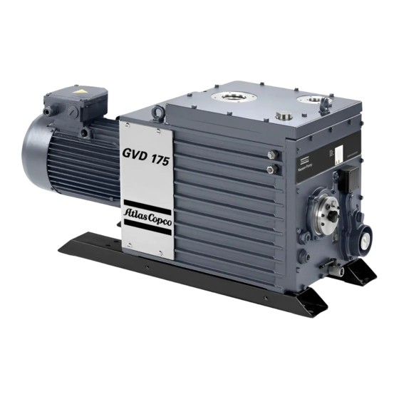 Atlas Copco GVD 175 Instruction Book