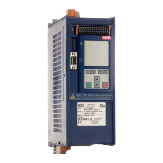 KEB COMBIVERT G6 Instructions For Use Manual